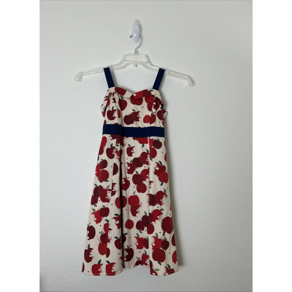 DISNEY Parks Dress Girls Youth L Snow White Apple Dwarfs